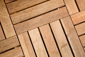 Wood tile decking